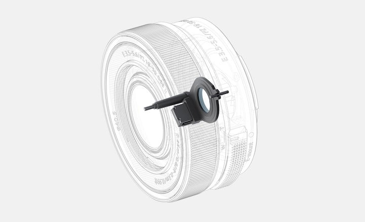 แผนภาพที่แสดงให้เห็นตำแหน่งภายในของ Actuator ที่ใช้กับ E PZ 16-50 มม. F3.5-5.6 OSS II